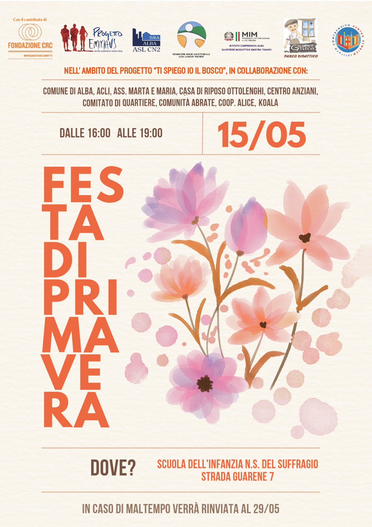 Locandina festa di primavera 