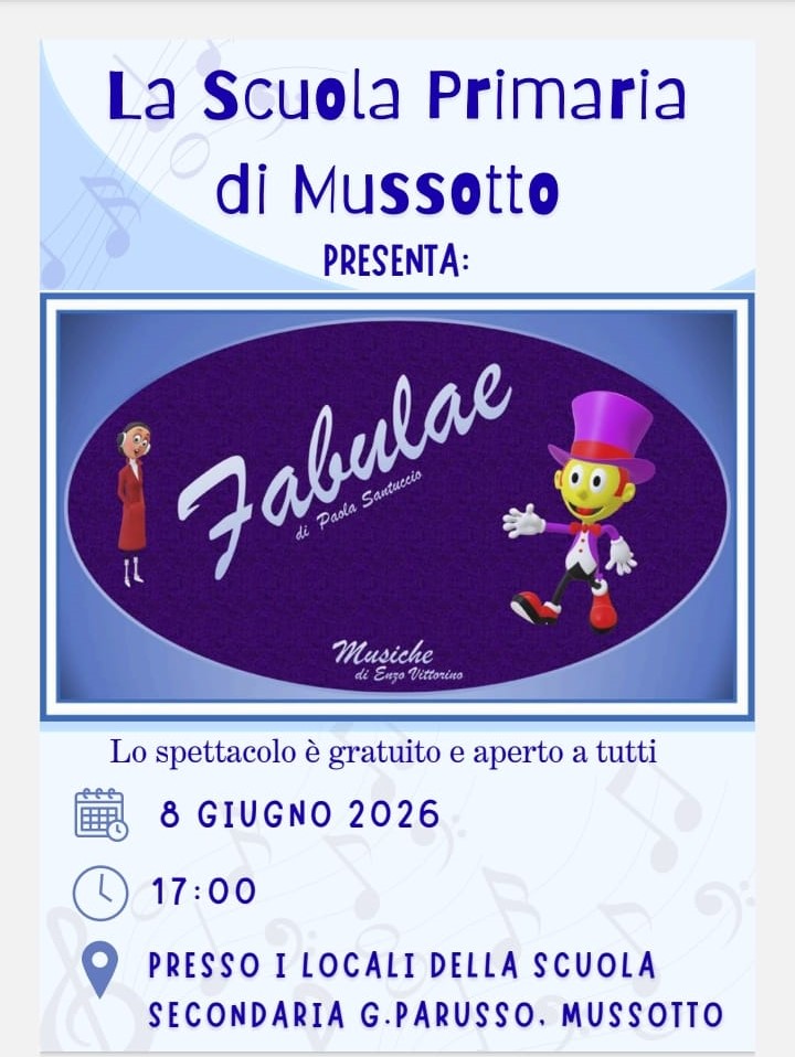 SPETTACOLO MUSICO TEATRALE DEL 8 GIUGNO ORE 17:00