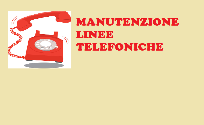 TEMPORANEO MALFUNZIONAMENTO DELLE LINEE TELEFONICHE DELLA SEGRETERIA 
