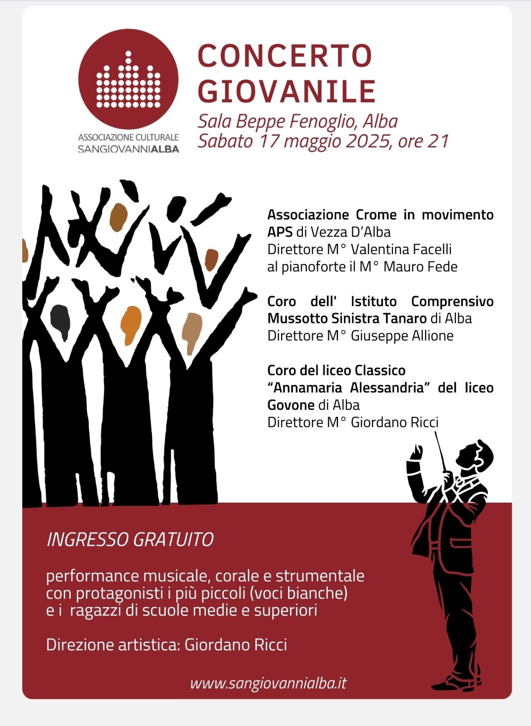 Locandina concerto giovanile